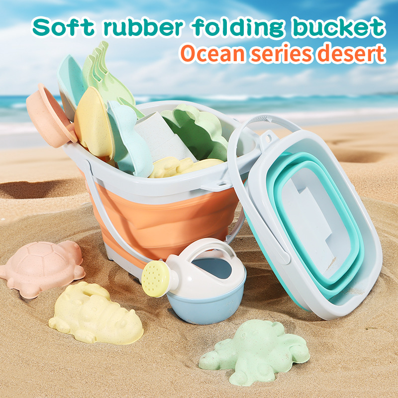 Kids Outdoor Sandbox - Beach Sand Play Water Set Folding
