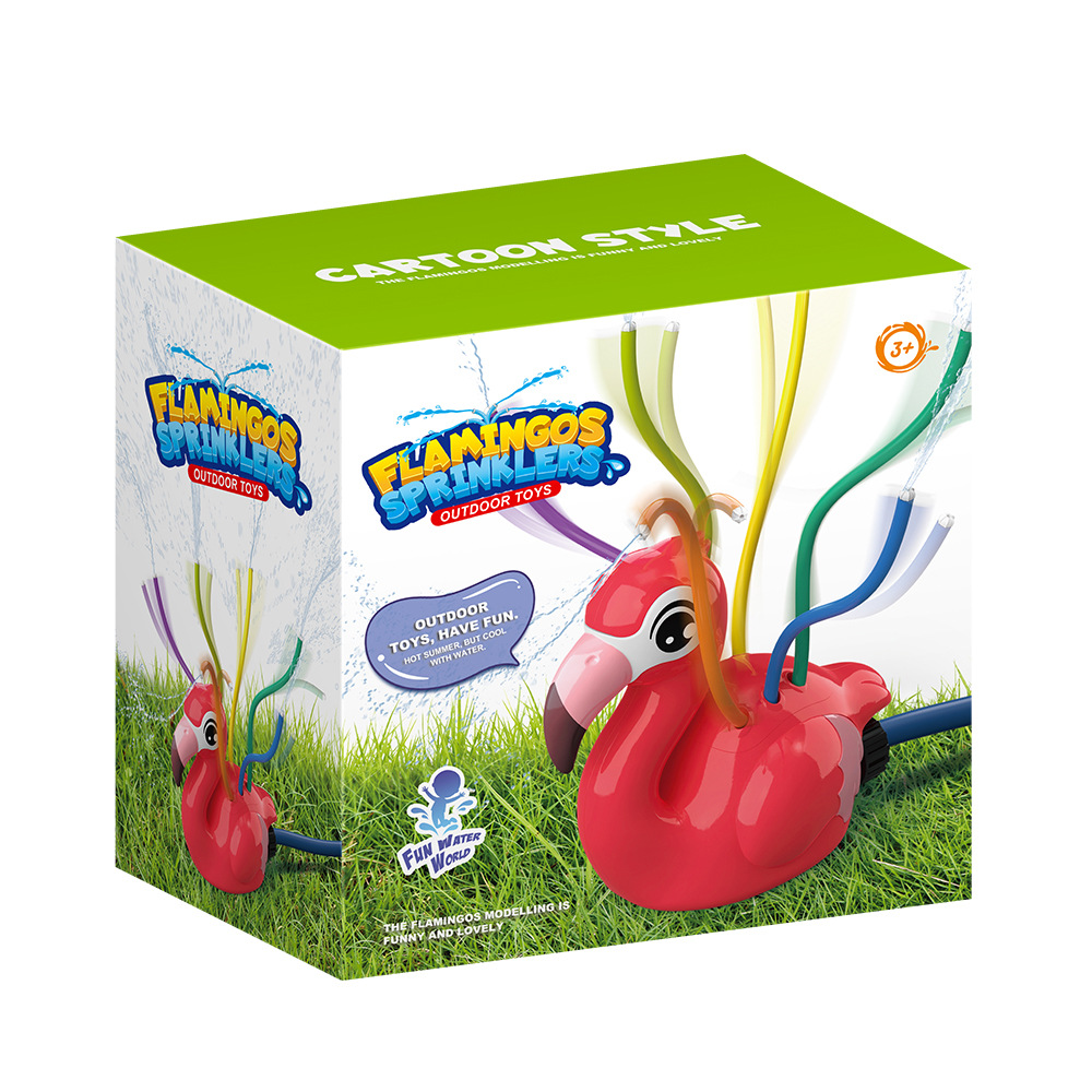 Kids Outdoor Yard Tools - Flamingo Cartoon Sprinkler Summer Outdoor Backyard
