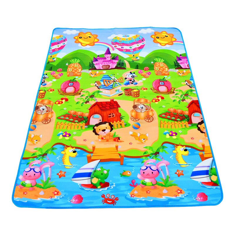 Kids Outdoor Mat Waterproof - 180*120*0.3Cm Bé Tập Bò Chơi Xếp