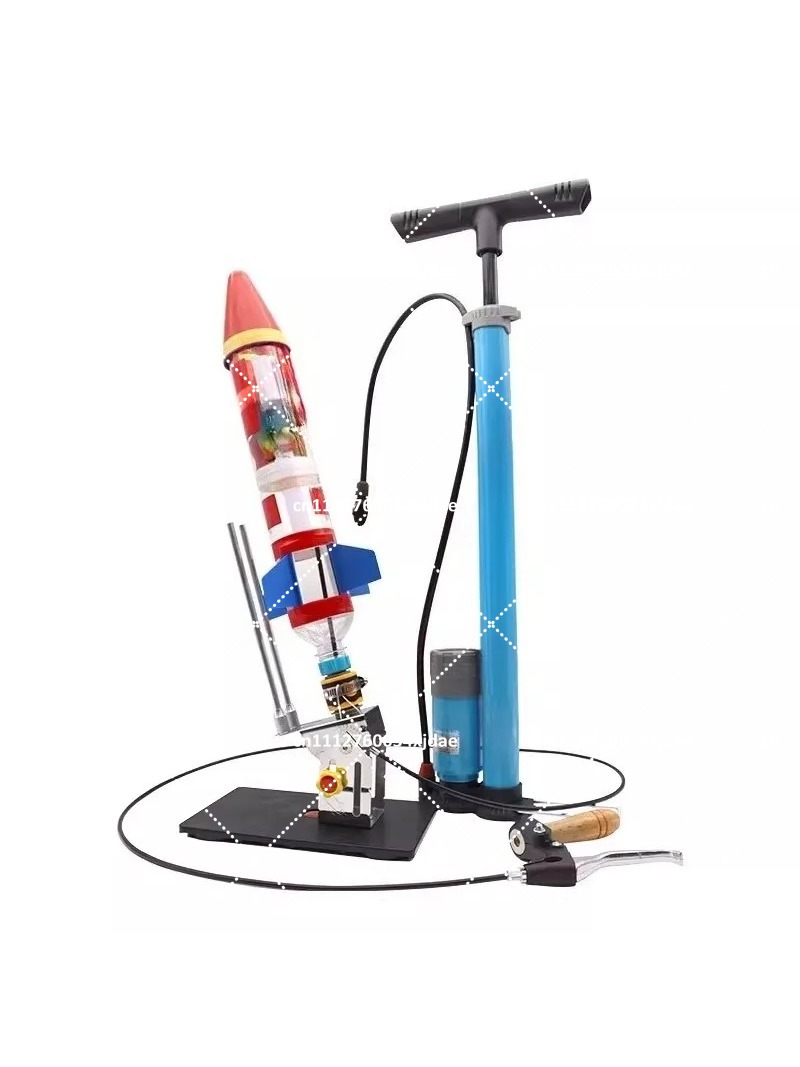 Kids Outdoor Wooden Playset - Water Rocket Launcher with Parachute, Kids
