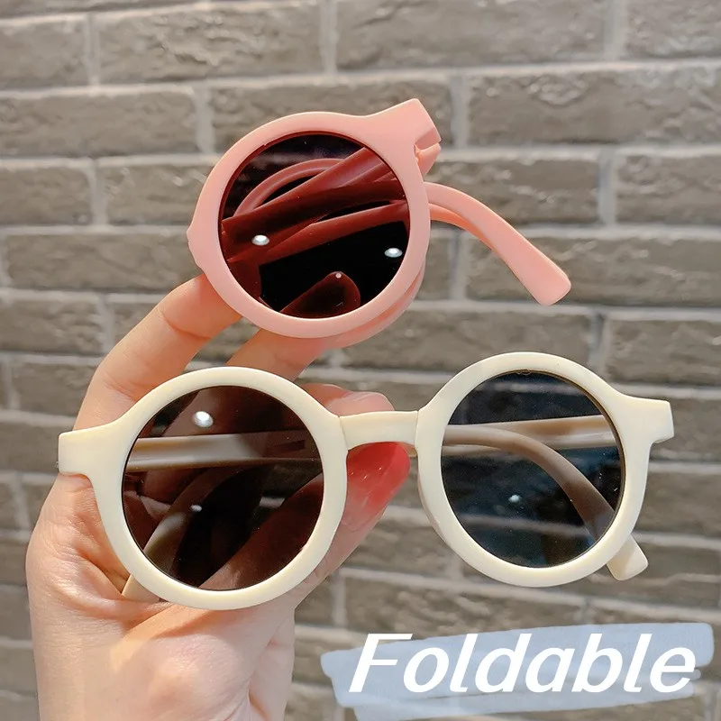 Kids Outdoor Frame - Kids Retro Ultralight Folding Sunglasses New