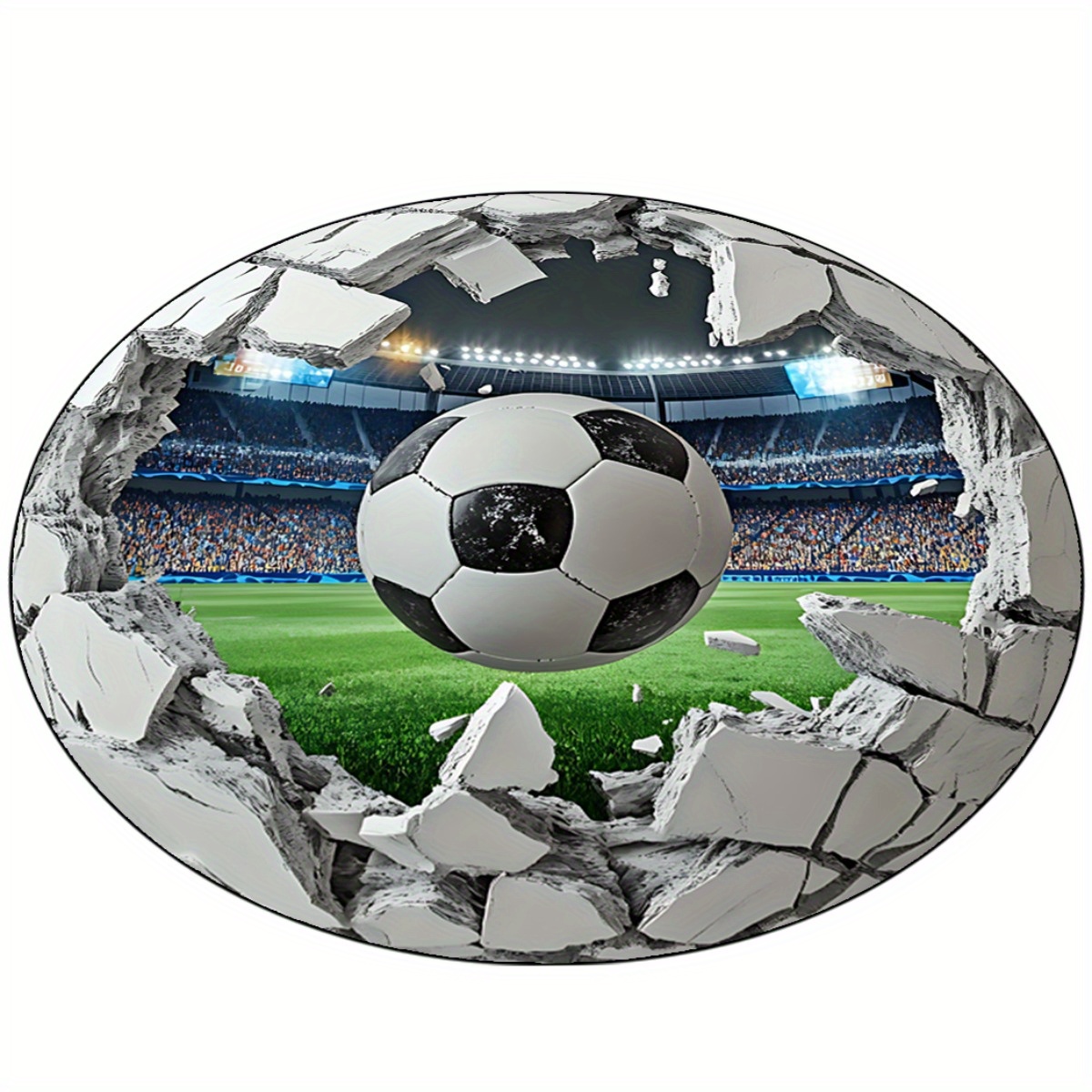 3D Football Field Round Area R - đánh giá và giá Kids Outdoor Mat Waterproof