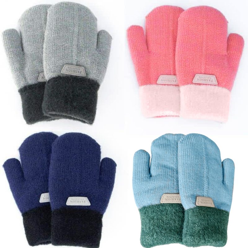 Warm Fleece Lined Kids Knit Mi - đánh giá và giá Kids Outdoor Gloves