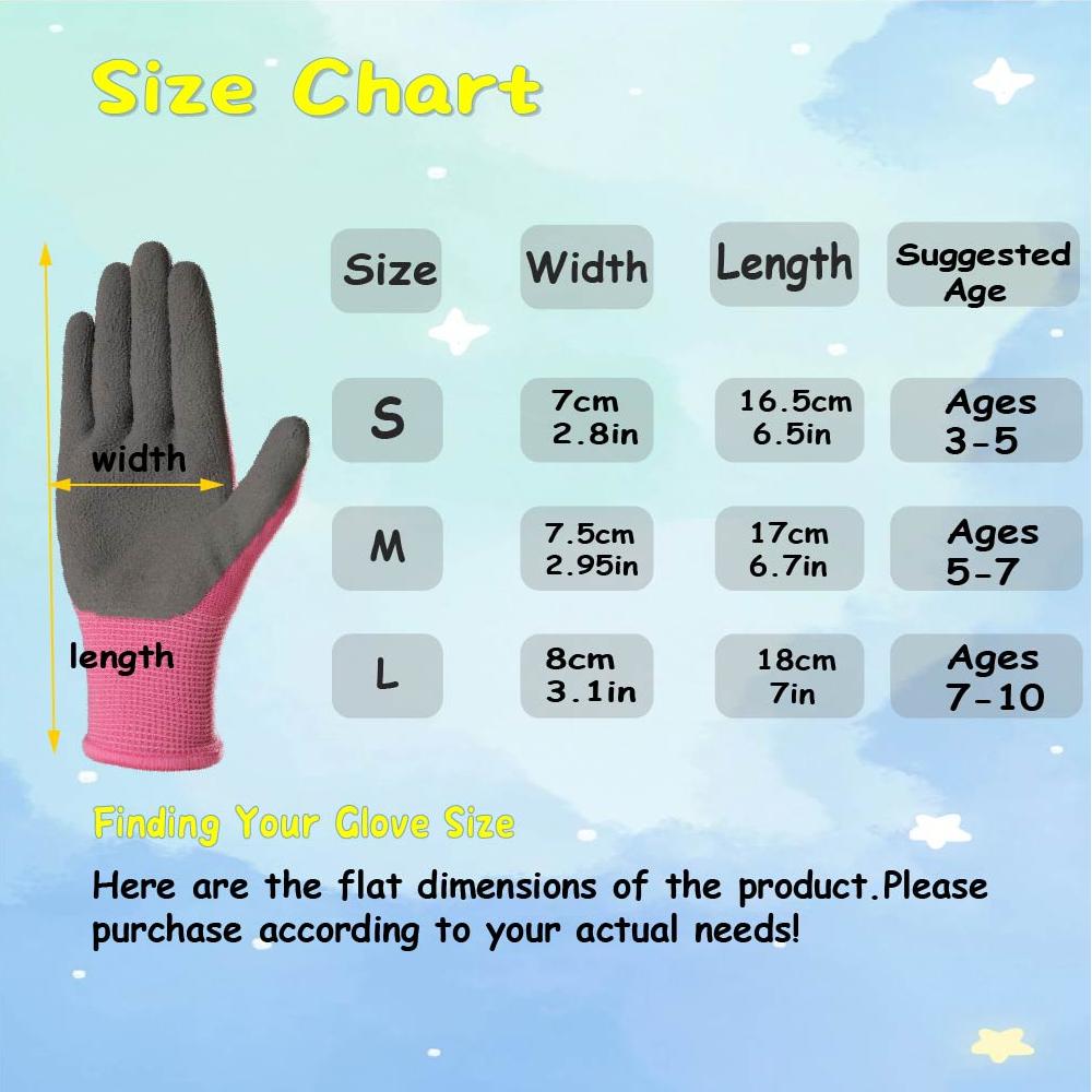 4 Pairs Kids' Gloves Latex Glo - đánh giá và giá Kids Outdoor Gloves
