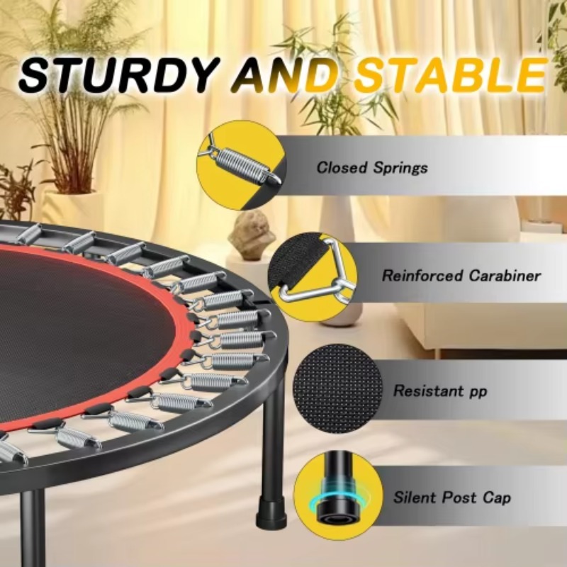 Foldable Trampoline With Handl - đánh giá và giá Mini Trampoline Spring