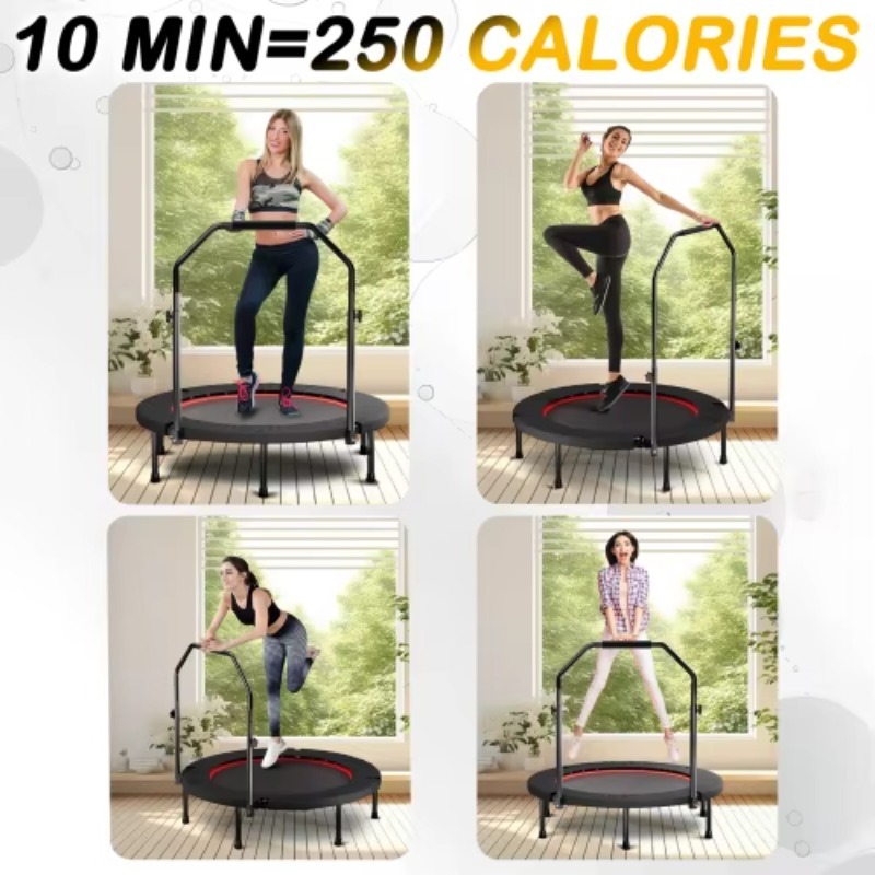Foldable Trampoline With Handl - đánh giá và giá Mini Trampoline Spring