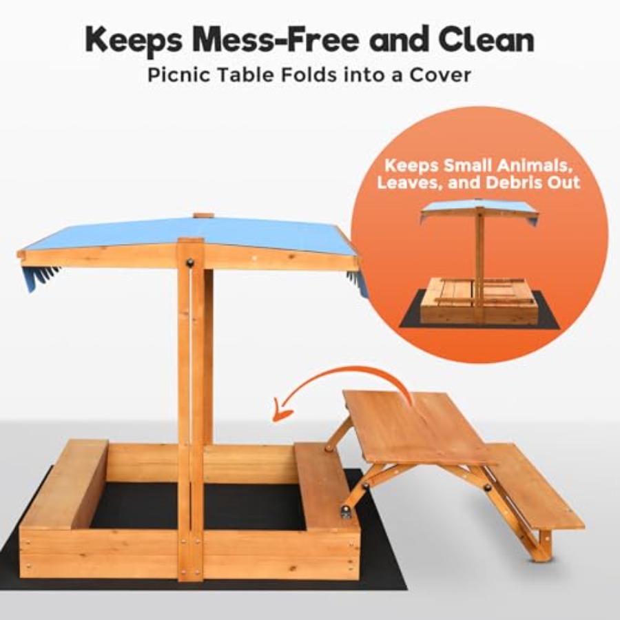 Backyard outdoor kids wooden s - đánh giá và giá Kids Outdoor Sandbox