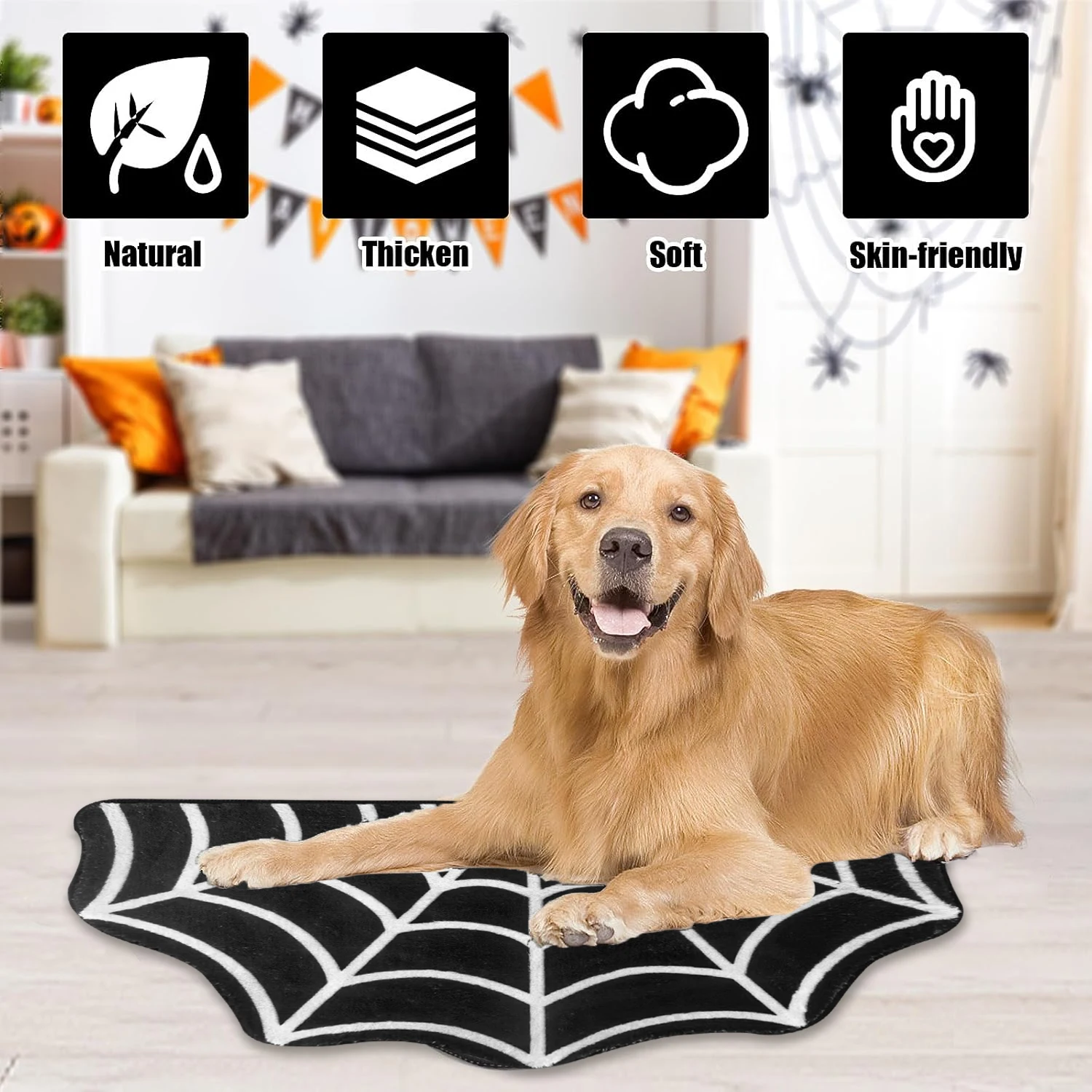 Halloween Personalized Spider  - đánh giá và giá Kids Outdoor Mat Waterproof