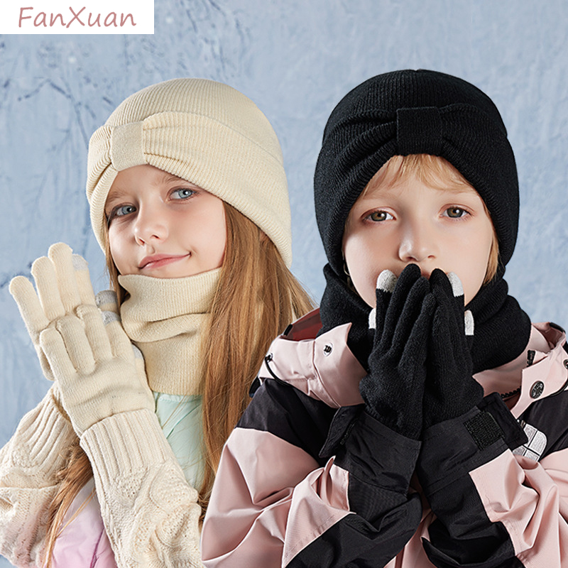 children winter hats snood glo - đánh giá và giá Kids Outdoor Gloves