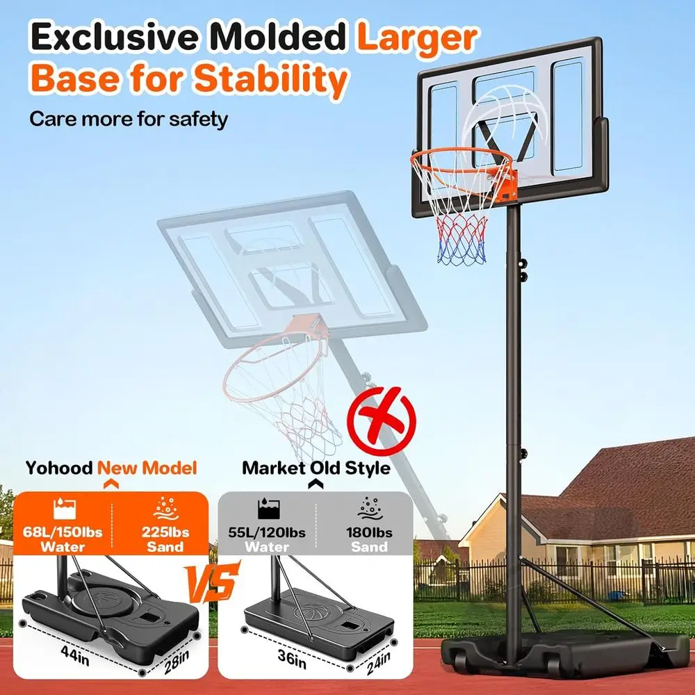 Adjustable Portable Outdoor Ba - đánh giá và giá Basketball Hoop Outdoor