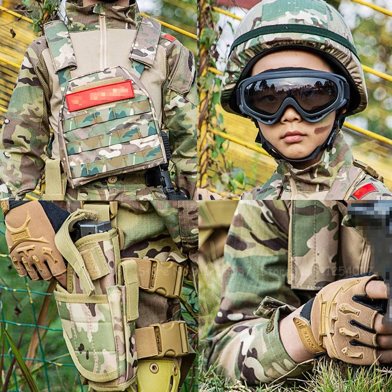 Children Tactical Camouflage S - đánh giá và giá Kids Outdoor Jumpsuit