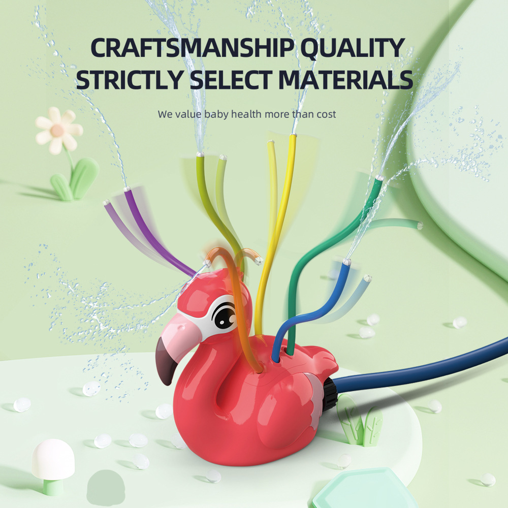 Flamingo Cartoon Sprinkler Sum - đánh giá và giá Kids Outdoor Yard Tools