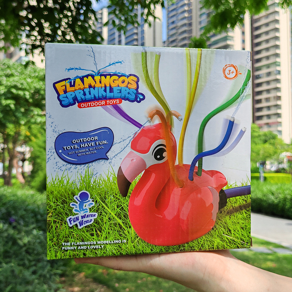 Flamingo Cartoon Sprinkler Sum - đánh giá và giá Kids Outdoor Yard Tools