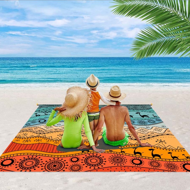 Large Beach Blanket Waterproof - đánh giá và giá Kids Outdoor Mat Waterproof