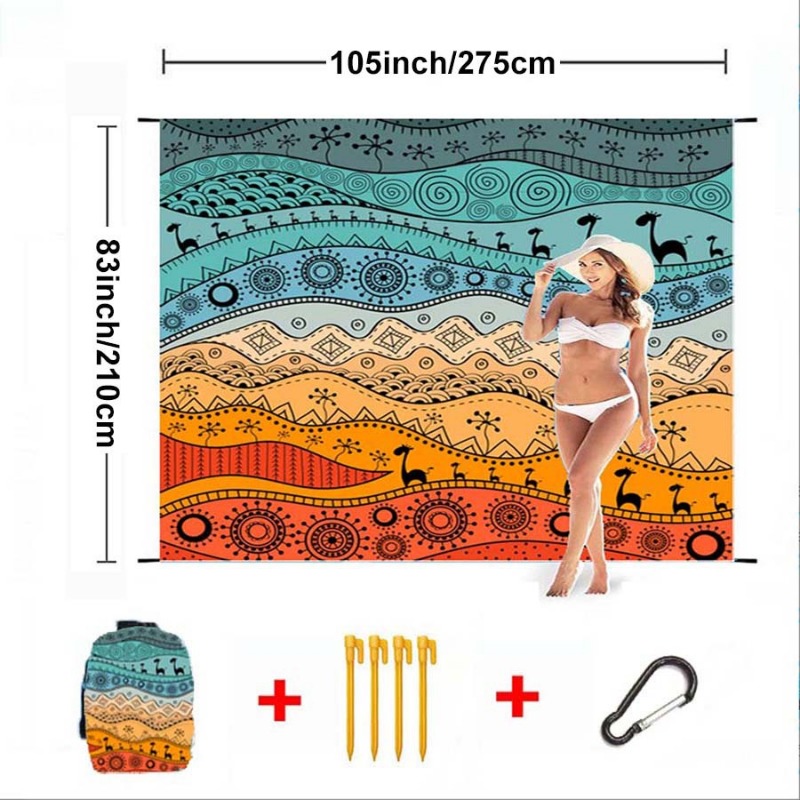 Large Beach Blanket Waterproof - đánh giá và giá Kids Outdoor Mat Waterproof