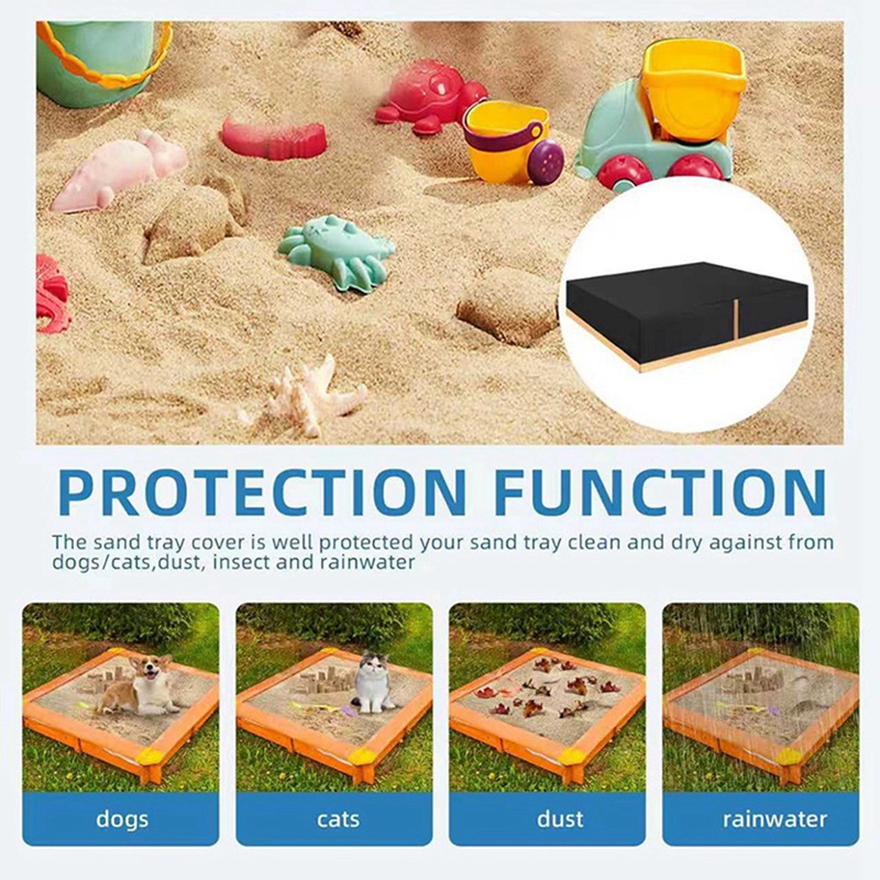 Sand Box Cover Heavy Duty Squa - đánh giá và giá Kids Outdoor Sandbox