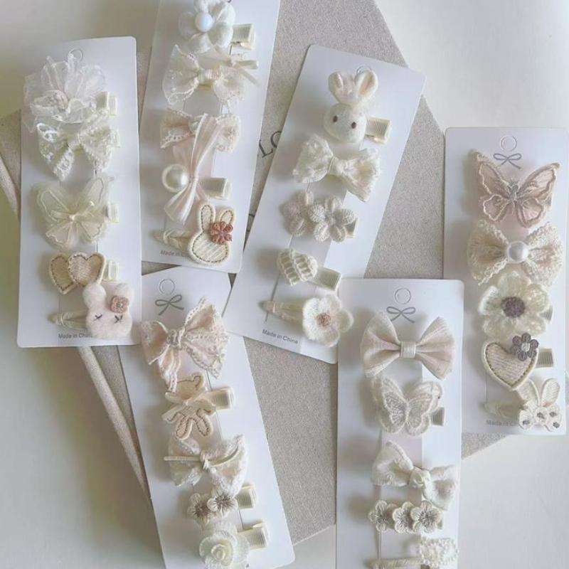 Cute Beige 8PCS Hair Clips Set - đánh giá và giá Kids Outdoor Activity Set