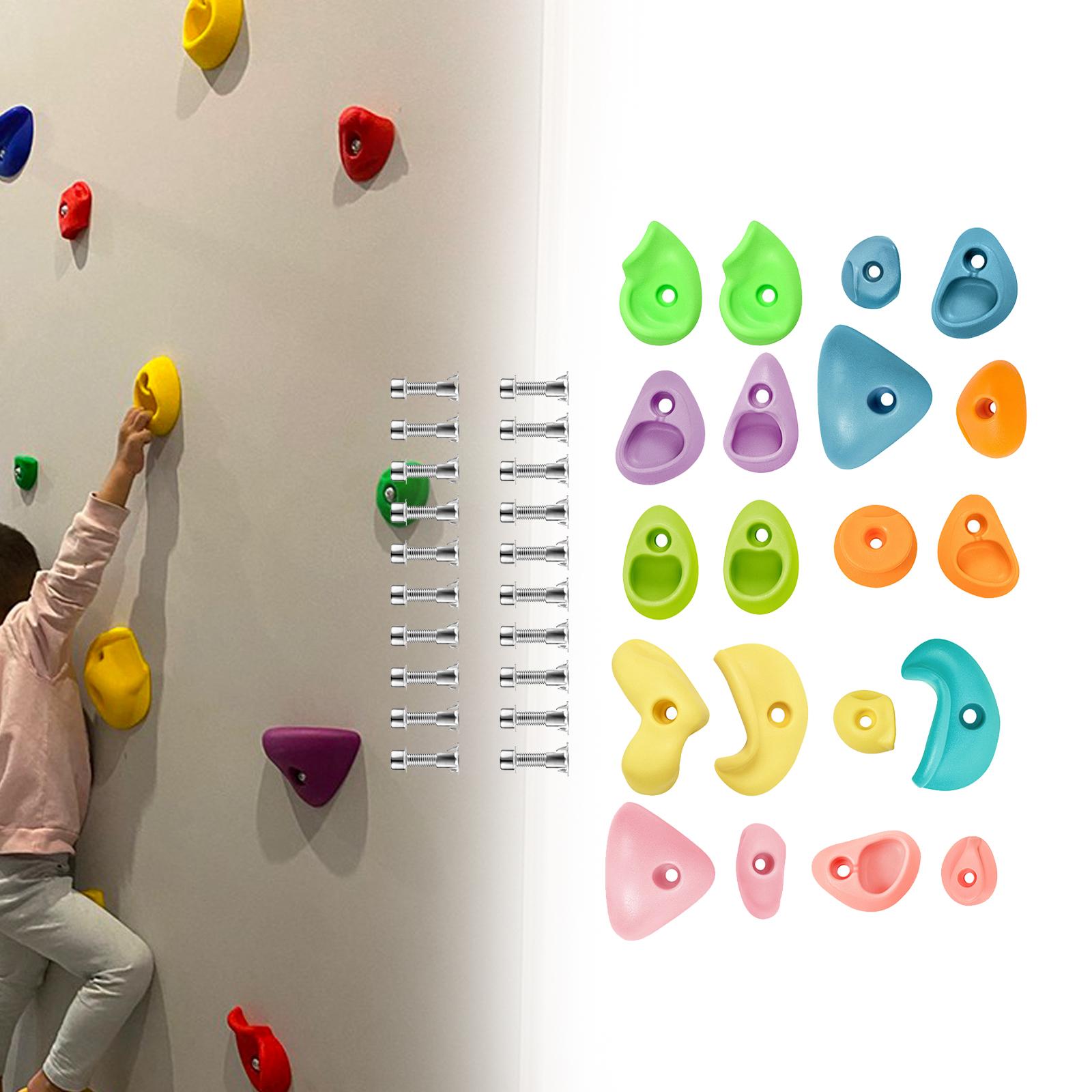 Rock Climbing Holds Anti Slip  - đánh giá và giá Kids Outdoor Climbing Wall