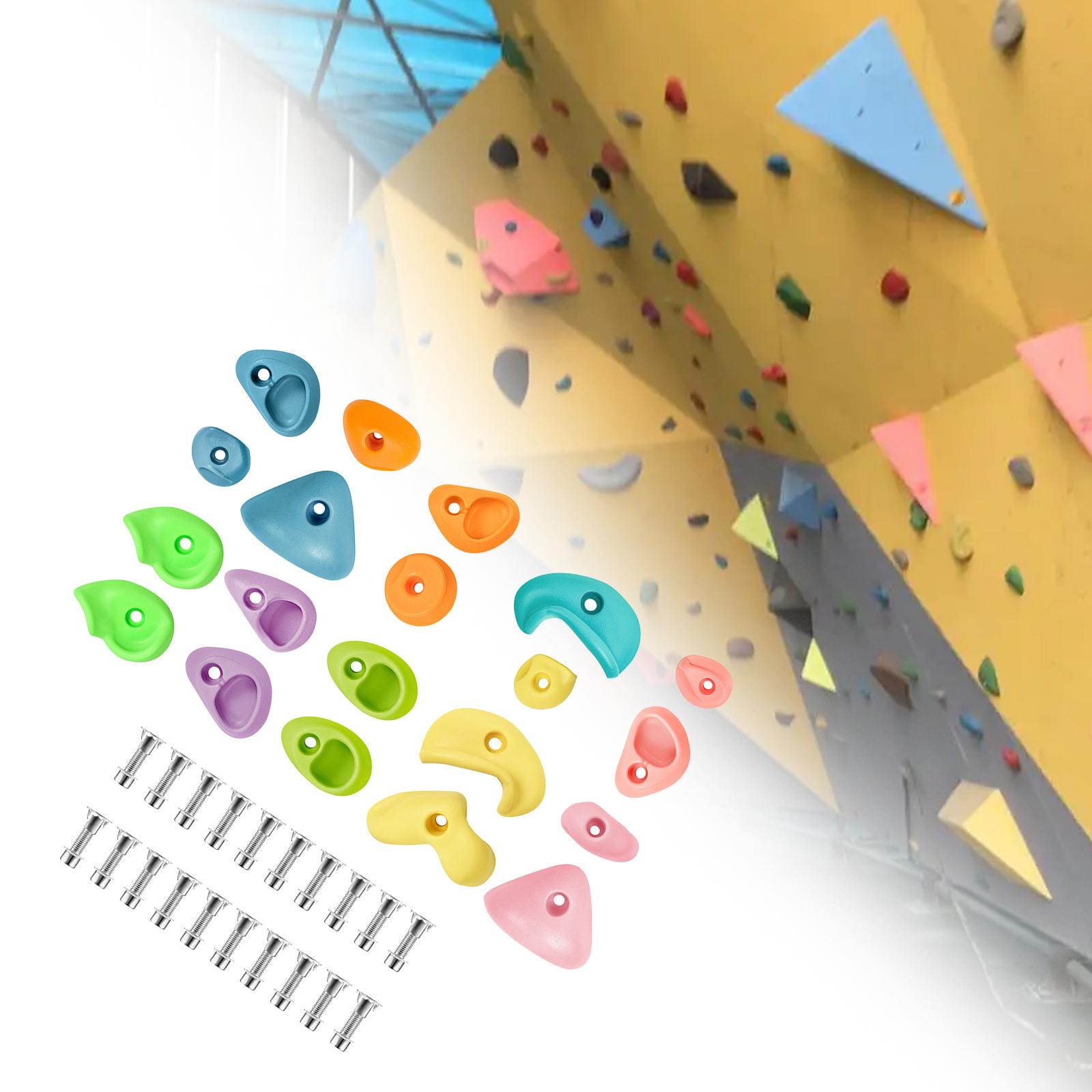 Rock Climbing Holds Anti Slip  - đánh giá và giá Kids Outdoor Climbing Wall