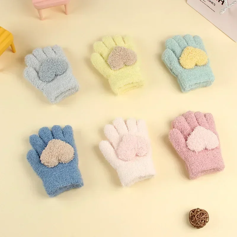 Winter Knitted Gloves Cartoon  - đánh giá và giá Kids Outdoor Gloves
