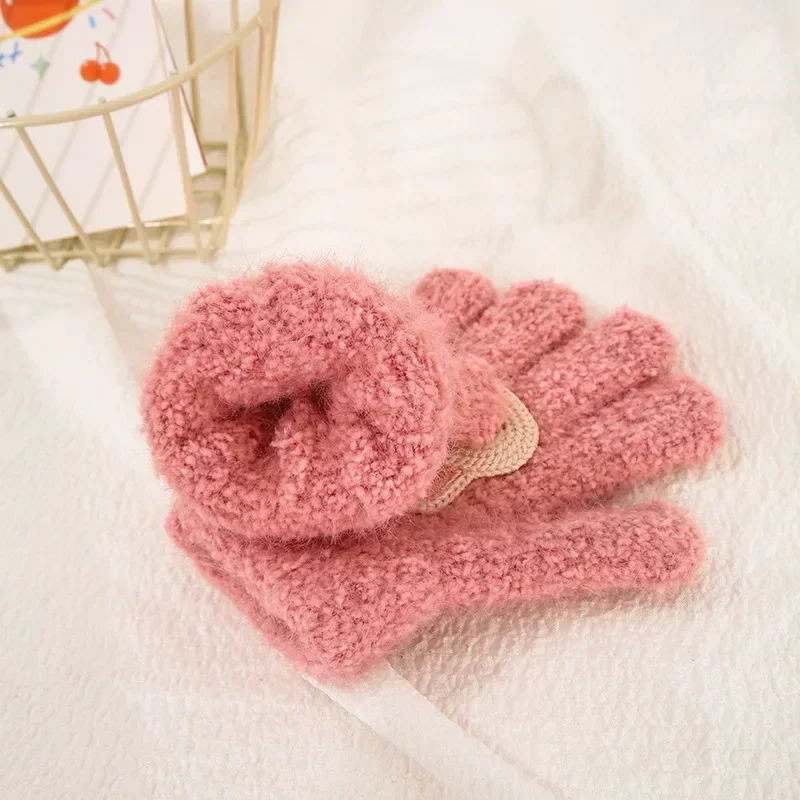 Winter Knitted Gloves Cartoon  - đánh giá và giá Kids Outdoor Gloves