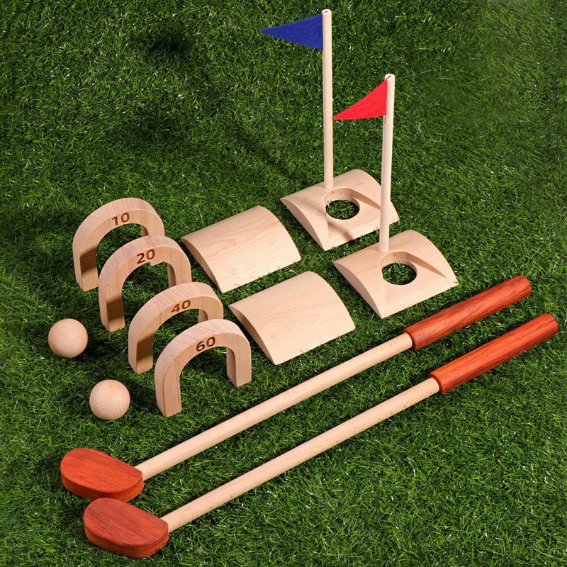 Children Golf Ball Set Wooden  - đánh giá và giá Kids Outdoor Wooden Playset