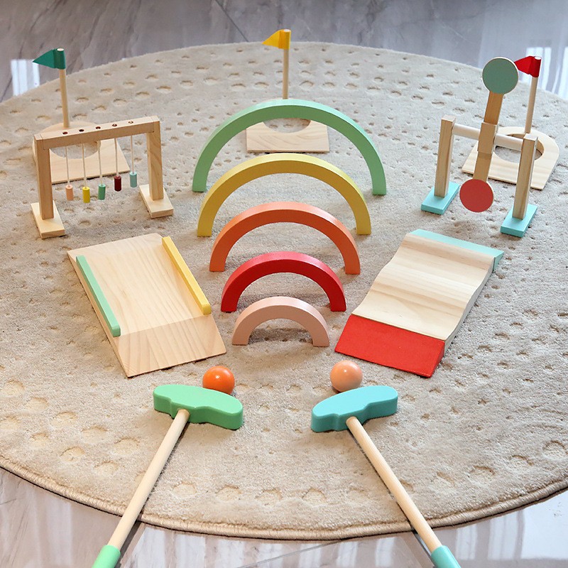 Children Golf Ball Set Wooden  - đánh giá và giá Kids Outdoor Wooden Playset