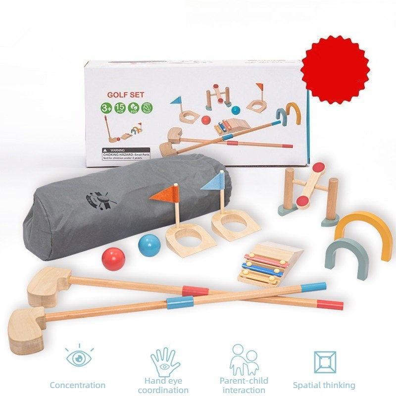 Children Golf Ball Set Wooden  - đánh giá và giá Kids Outdoor Wooden Playset