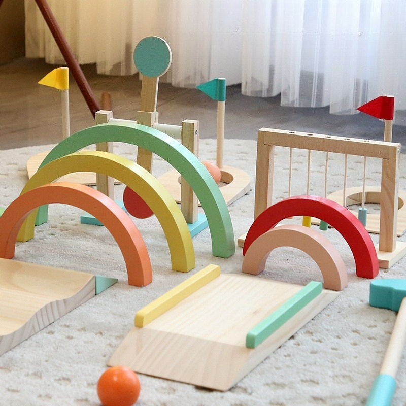 Children Golf Ball Set Wooden  - đánh giá và giá Kids Outdoor Wooden Playset