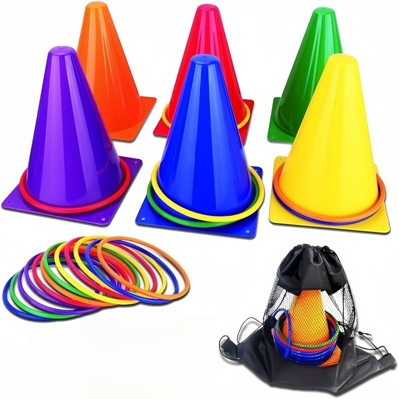 1Set Toss Cones Rings Party Ga - đánh giá và giá Kids Outdoor Yard Tools