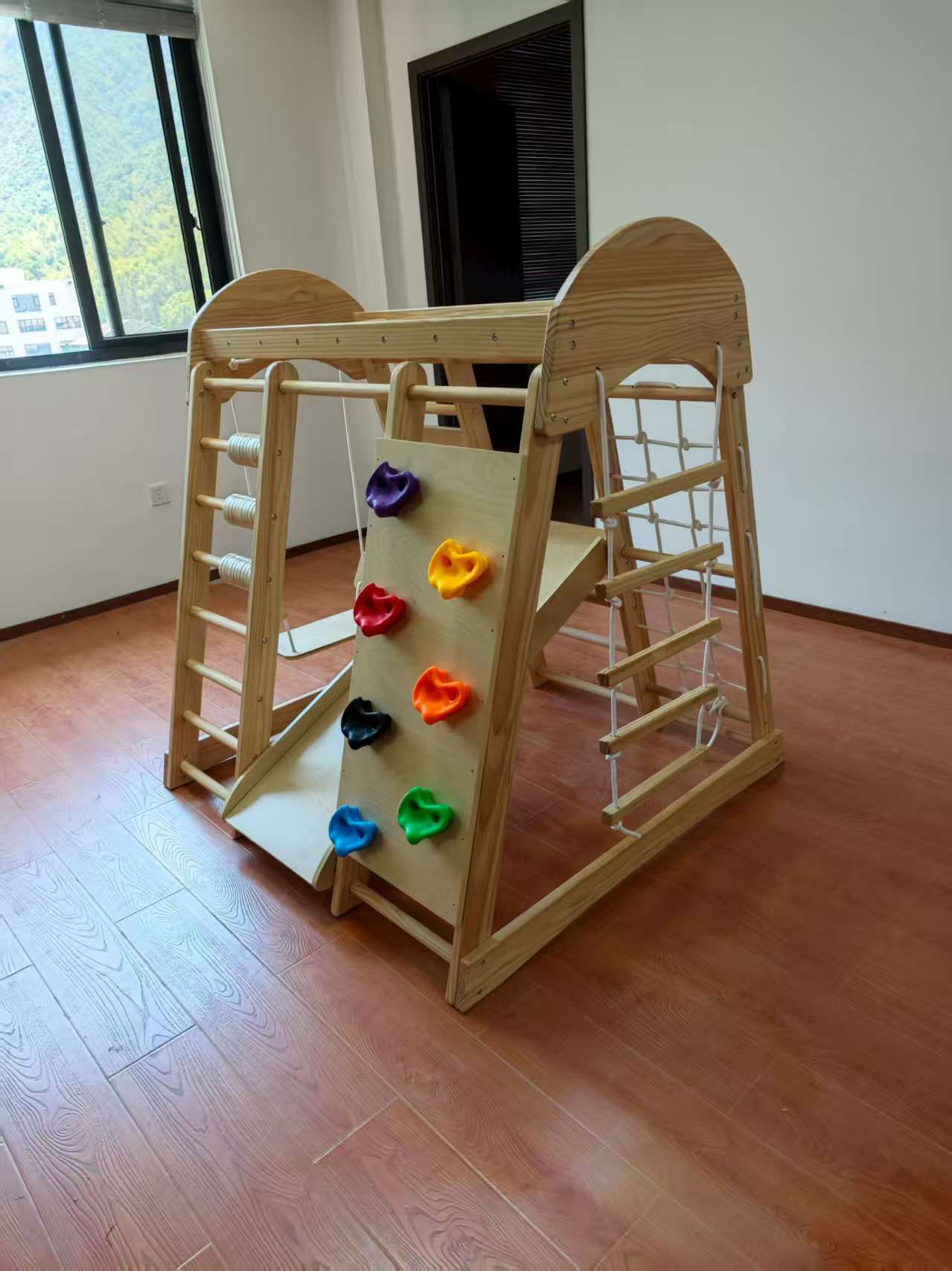 Wooden Kids Climbing Frame Lad - đánh giá và giá Kids Outdoor Frame