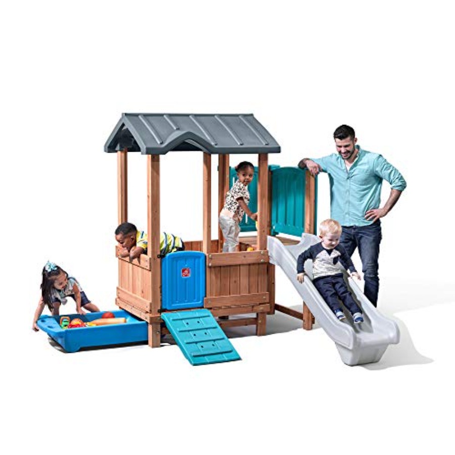 Woodland Adventure Playhouse & - đánh giá và giá Kids Outdoor Wooden Playset
