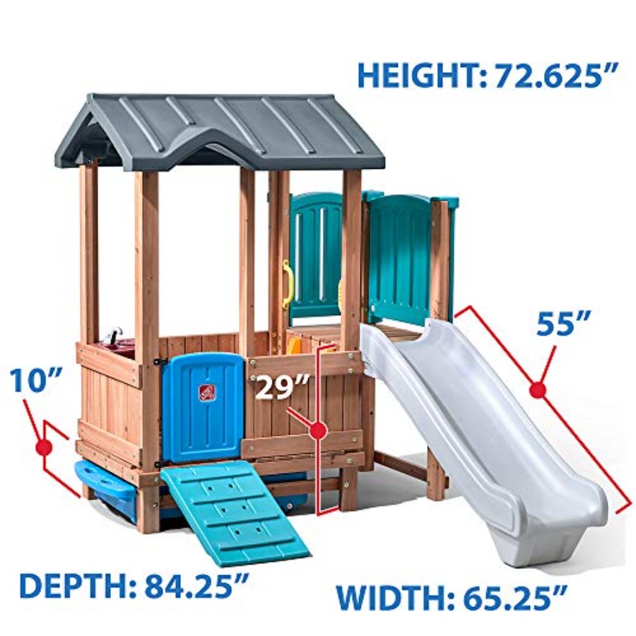 Woodland Adventure Playhouse & - đánh giá và giá Kids Outdoor Wooden Playset