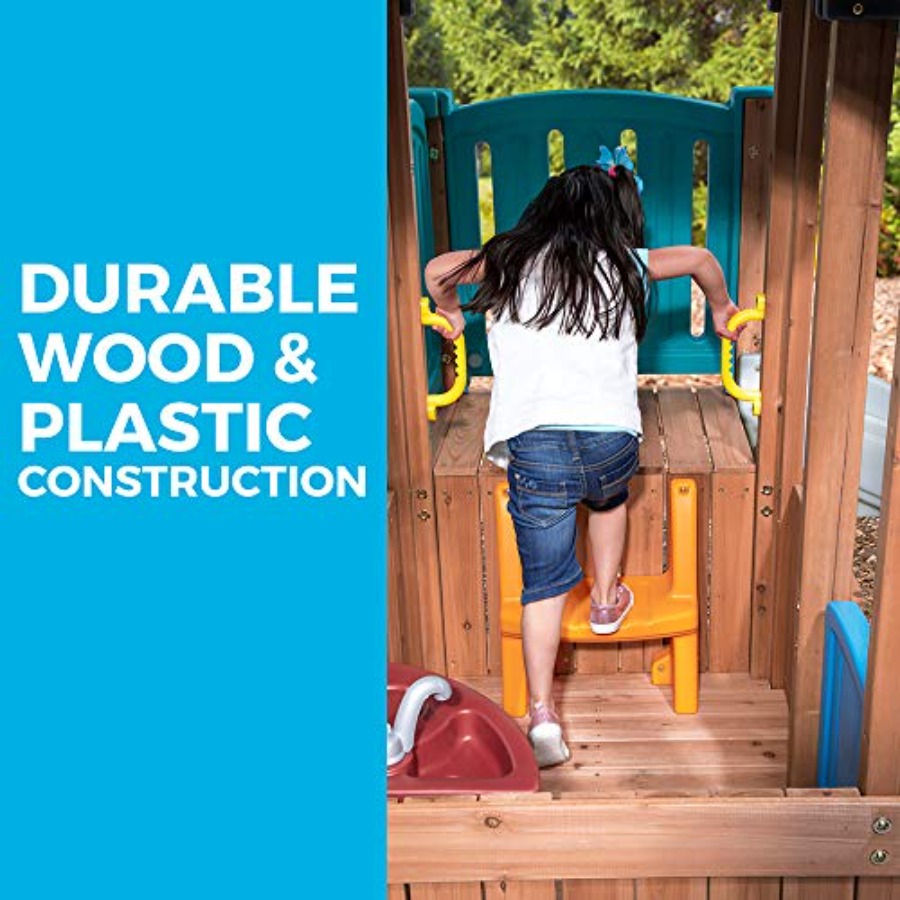 Woodland Adventure Playhouse & - đánh giá và giá Kids Outdoor Wooden Playset
