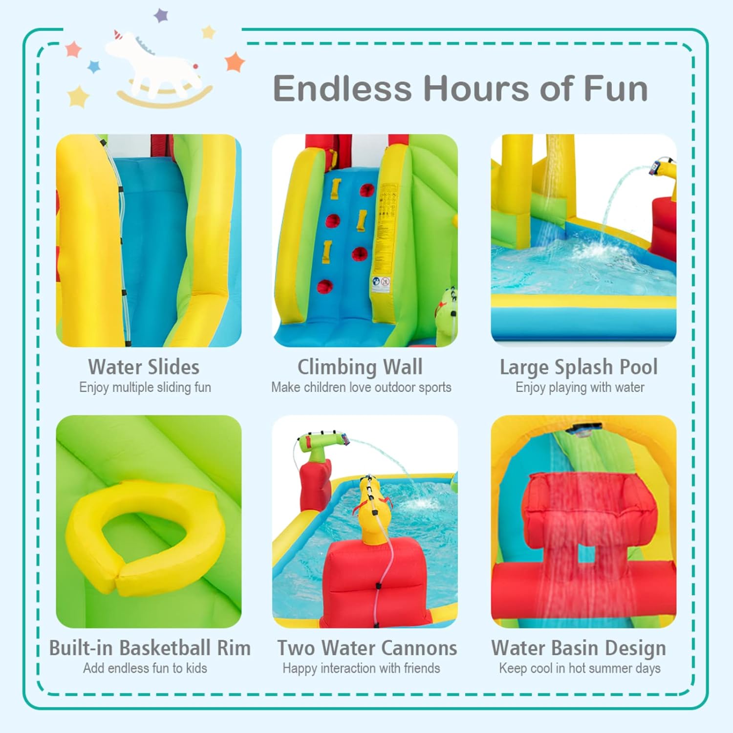 Mega Inflatable Water Park Bou - đánh giá và giá Kids Outdoor Water Park