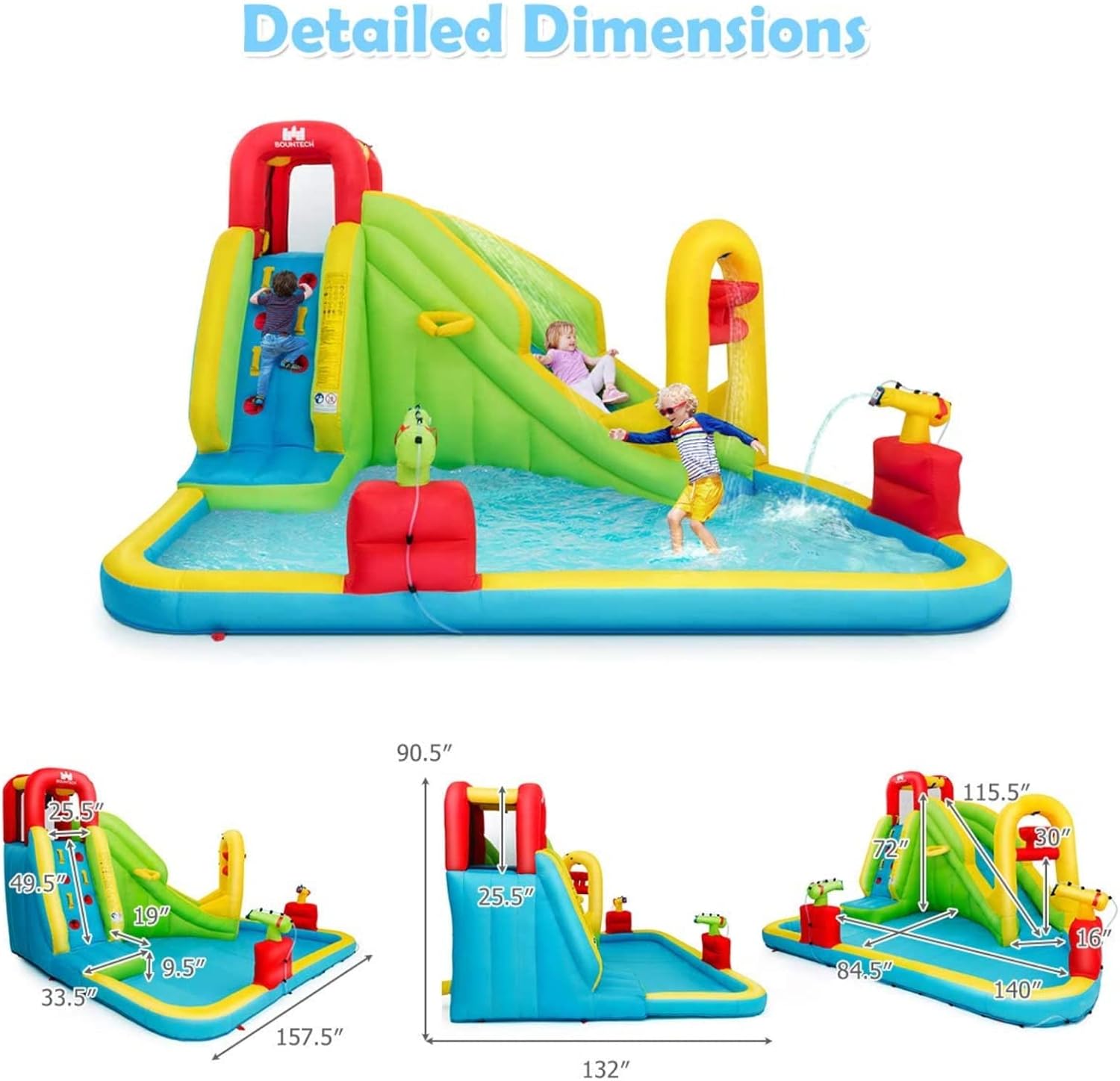 Mega Inflatable Water Park Bou - đánh giá và giá Kids Outdoor Water Park