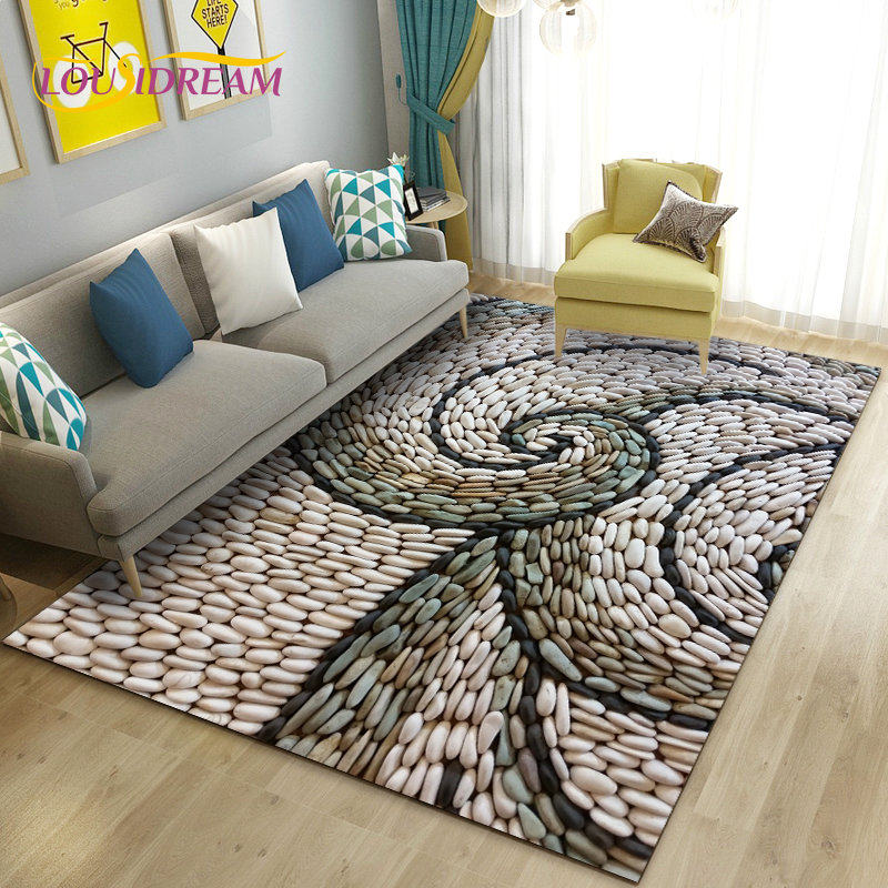 3D Nhiều Màu Sắc Cobblestone Đ - đánh giá và giá Kids Outdoor Mat Waterproof