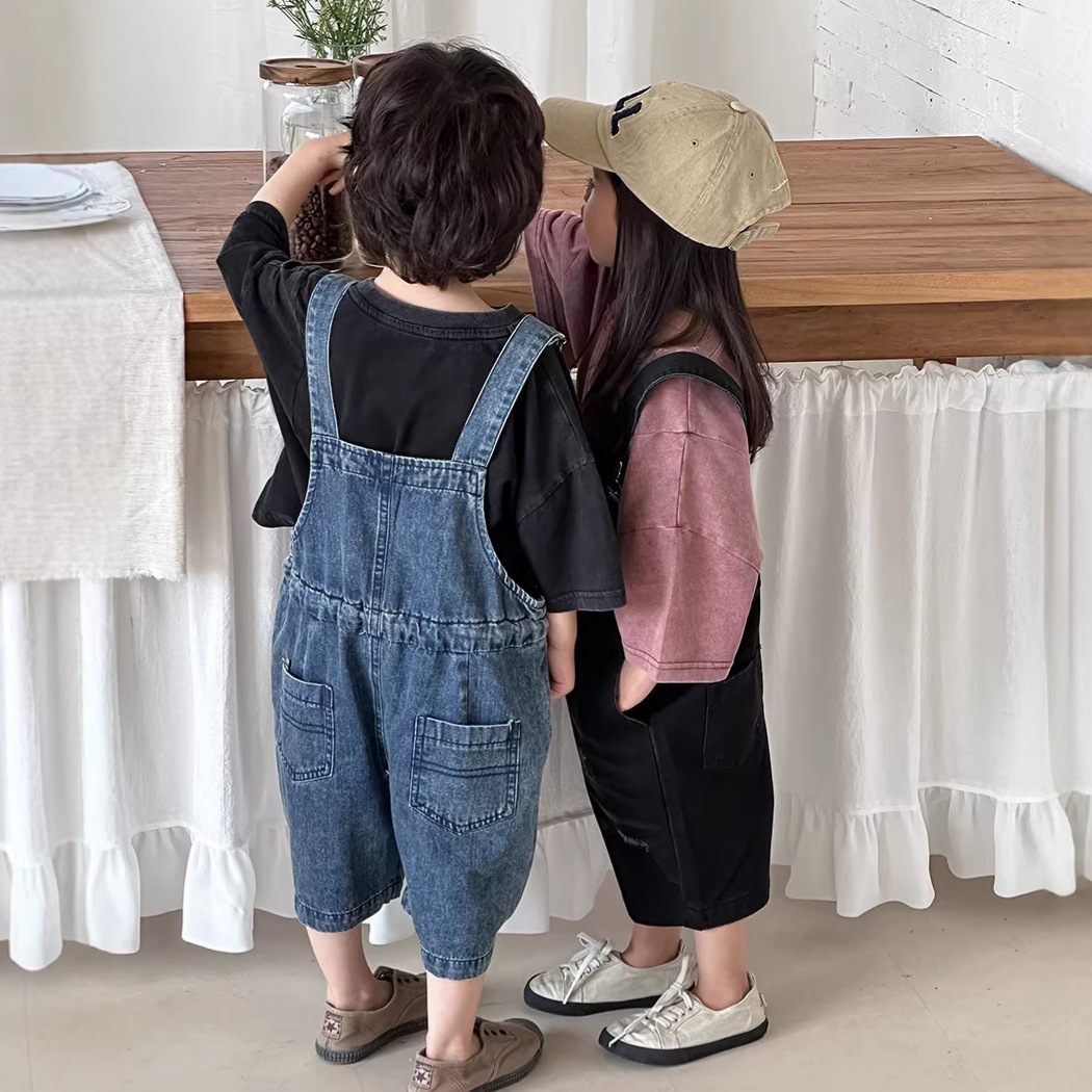 2026 Summer Unisex Kids Denim  - đánh giá và giá Kids Outdoor Jumpsuit