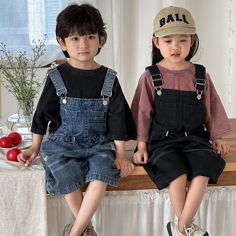 2026 Summer Unisex Kids Denim  - đánh giá và giá Kids Outdoor Jumpsuit