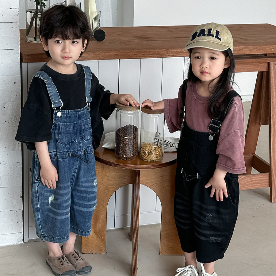 2026 Summer Unisex Kids Denim  - đánh giá và giá Kids Outdoor Jumpsuit