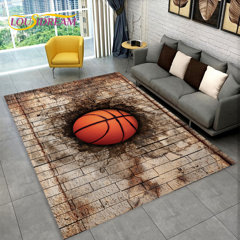 3D Basketball Cour Cartoon Are - đánh giá và giá Kids Outdoor Mat Waterproof