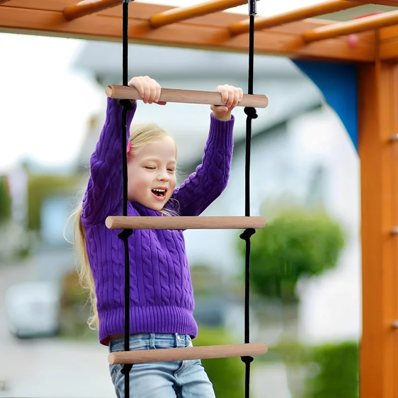 Children Climbing Rope Ladder  - đánh giá và giá Kids Outdoor Wooden Playset