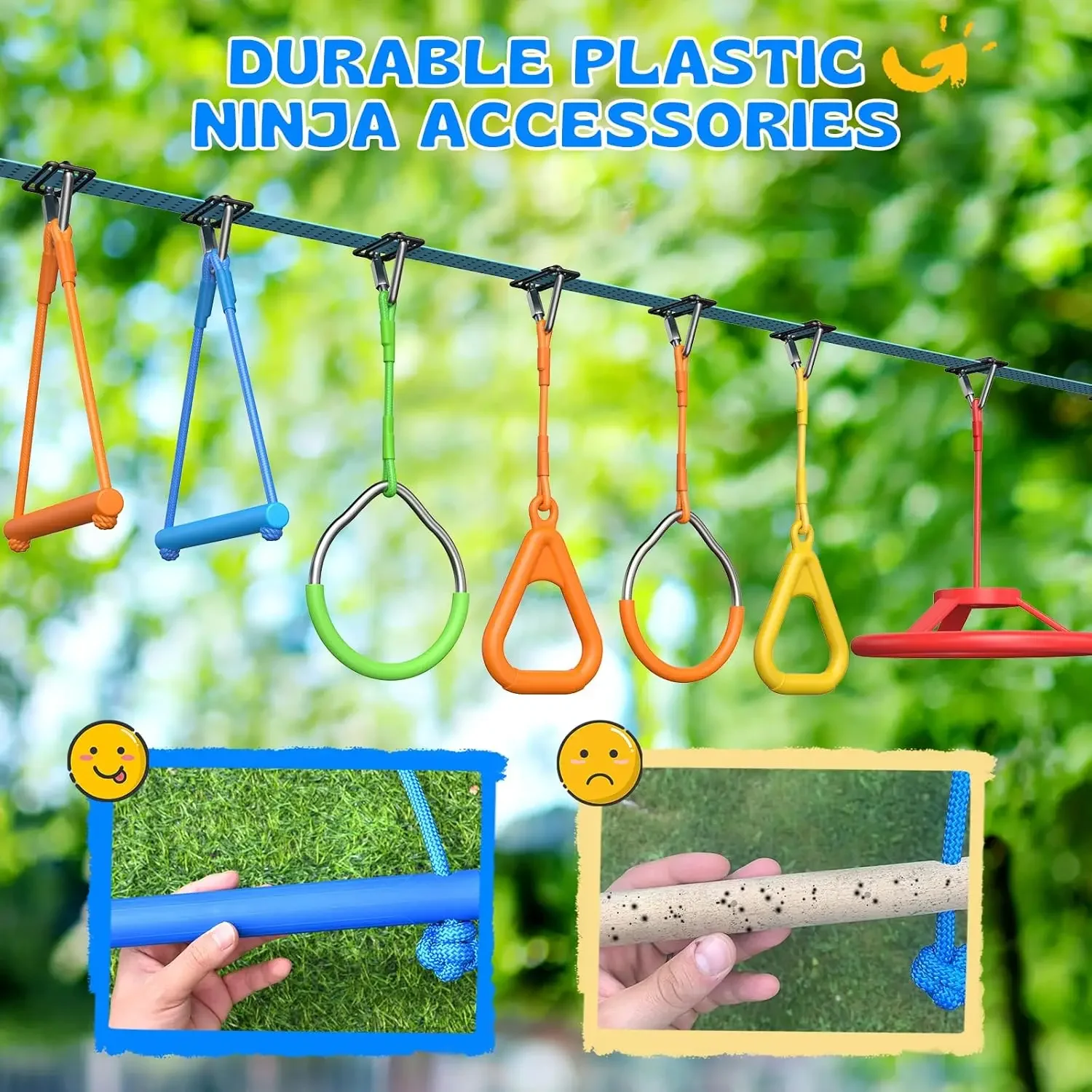 Activity priceHapfan 50 FT Nin - đánh giá và giá Kids Outdoor Ninja Set