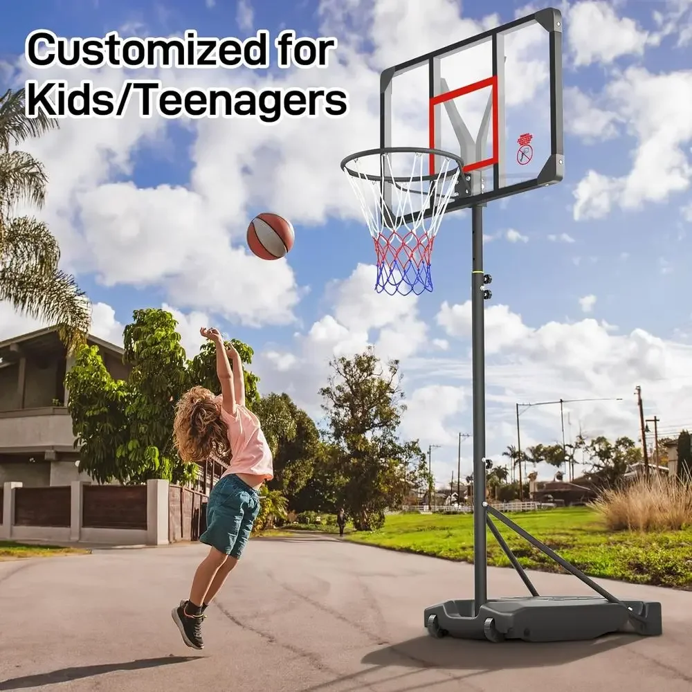Adjustable Height Portable Bas - đánh giá và giá Basketball Hoop Outdoor