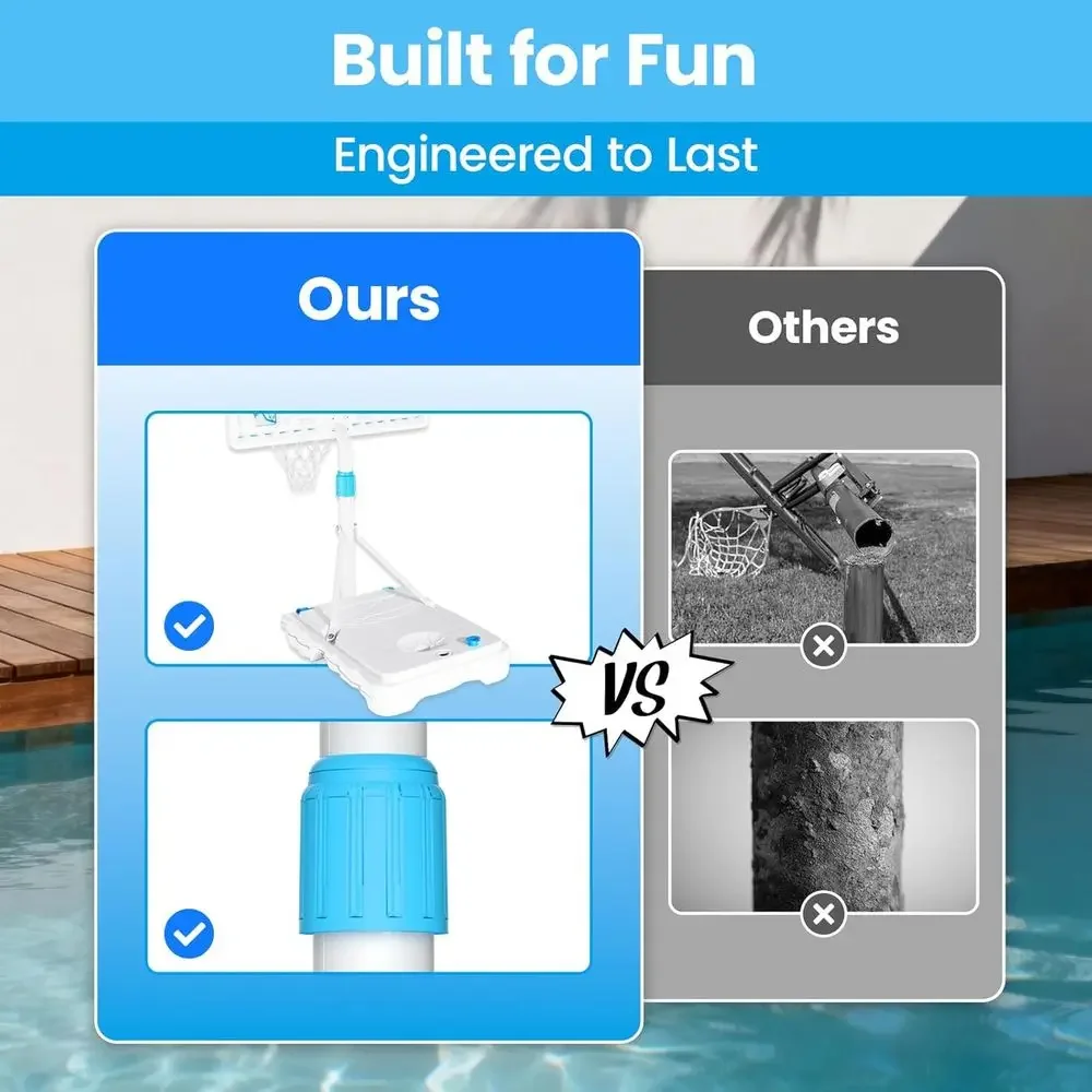 Portable 32 Swimming Pool Bask - đánh giá và giá Basketball Hoop Outdoor