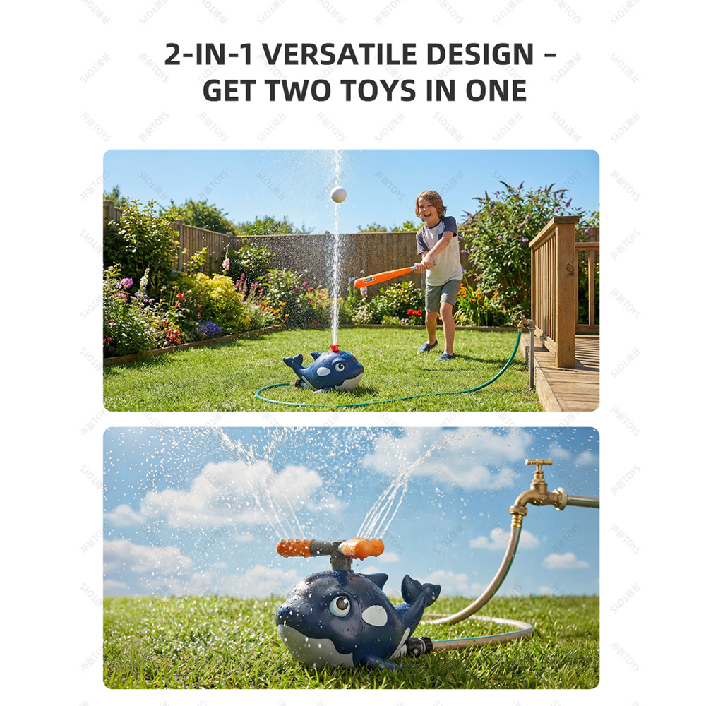 Cartoon Whale Sprinkler Outdoo - đánh giá và giá Kids Outdoor Yard Tools