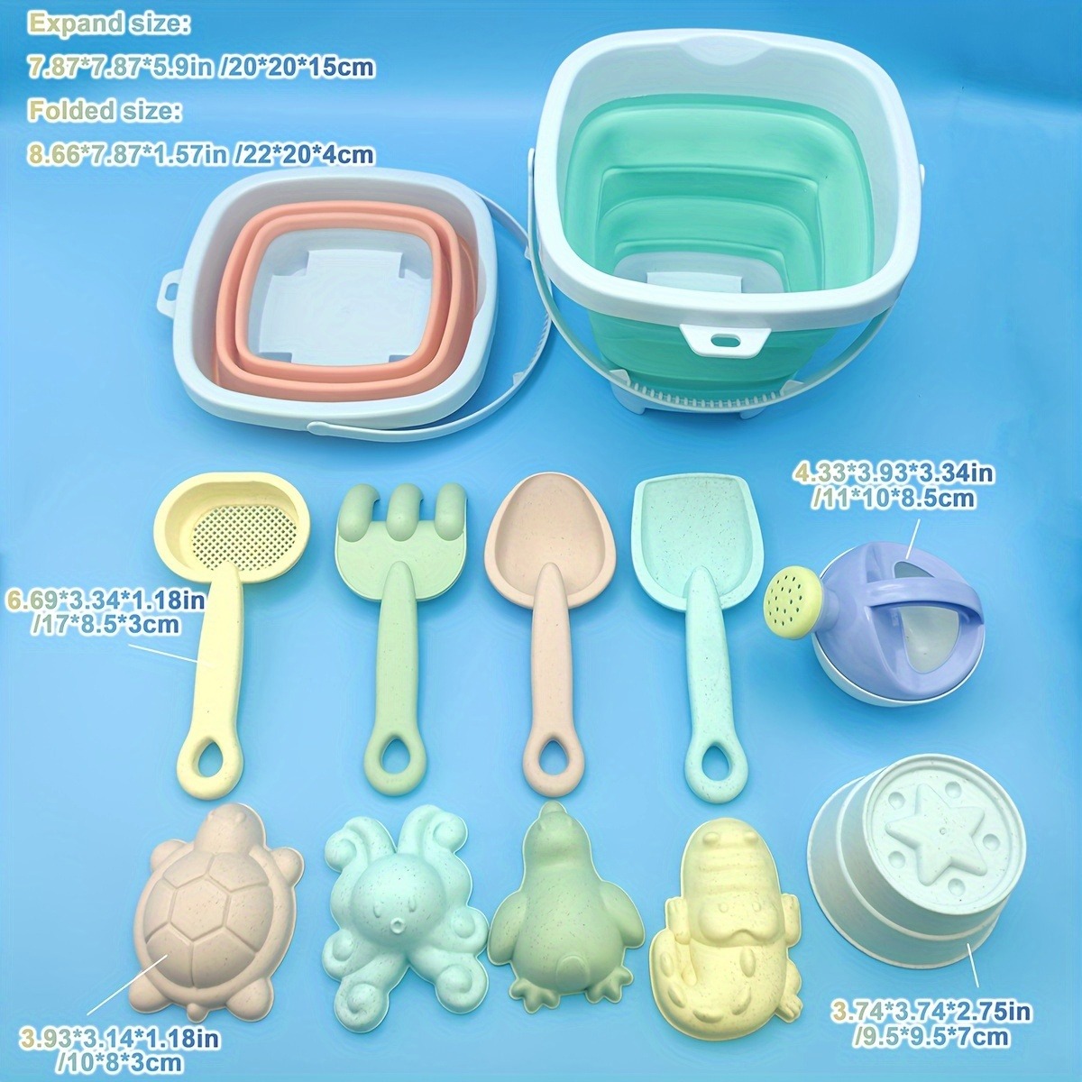 11 PCS Beach Sand Play Water S - đánh giá và giá Kids Outdoor Sandbox