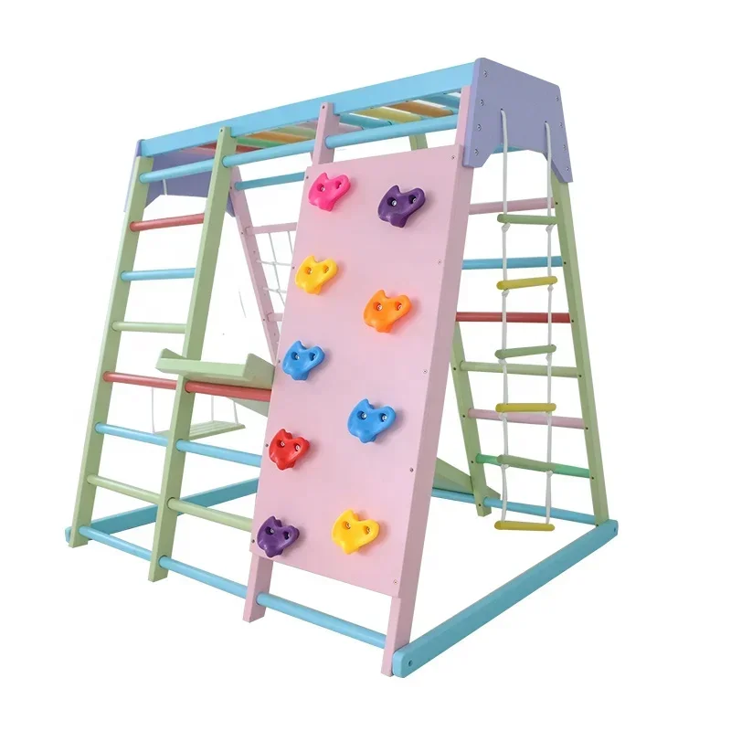 Kids Wooden Climbing Frame Ind - đánh giá và giá Kids Outdoor Wooden Playset