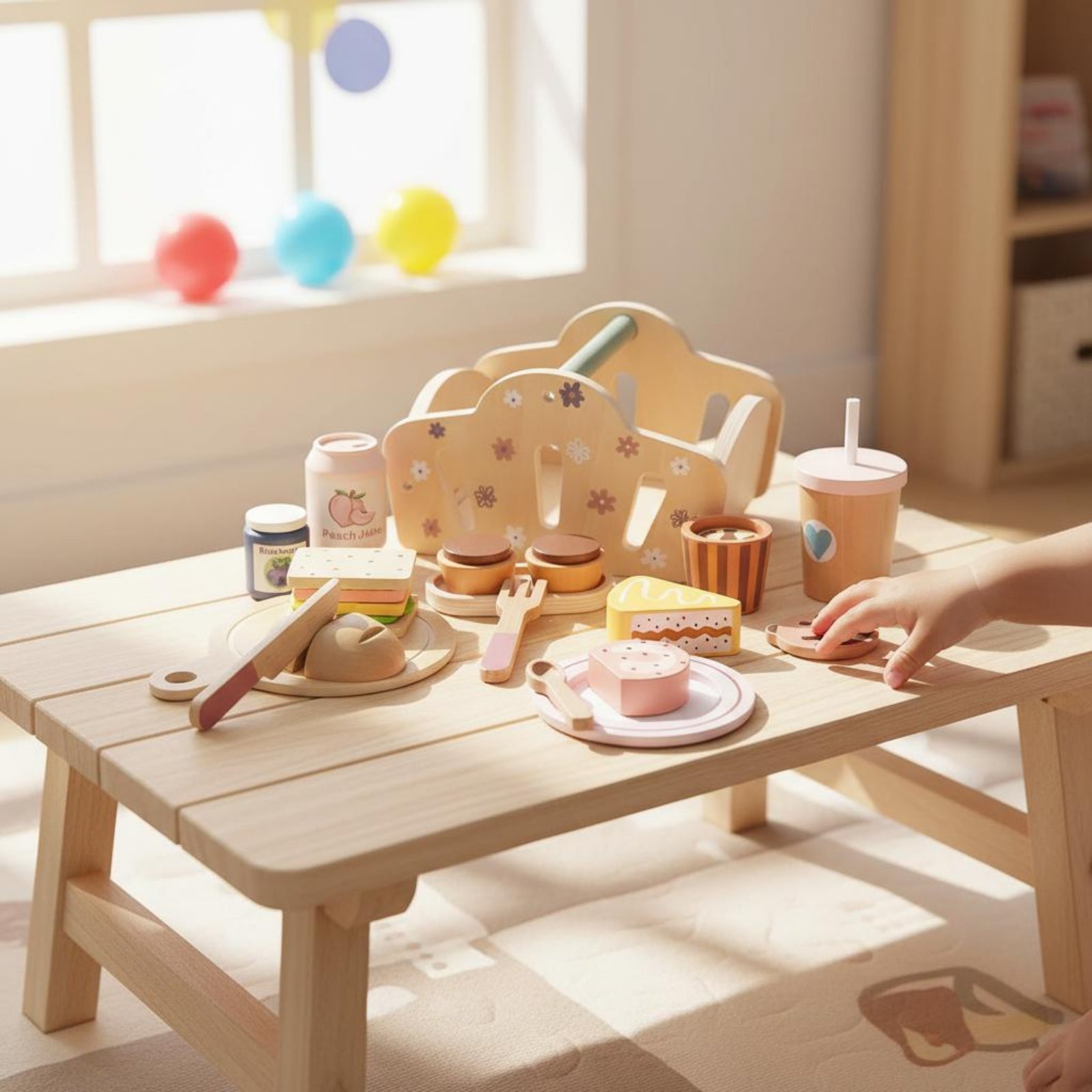 Wooden Outdoor Meal Basket Bas - đánh giá và giá Kids Outdoor Wooden Playset