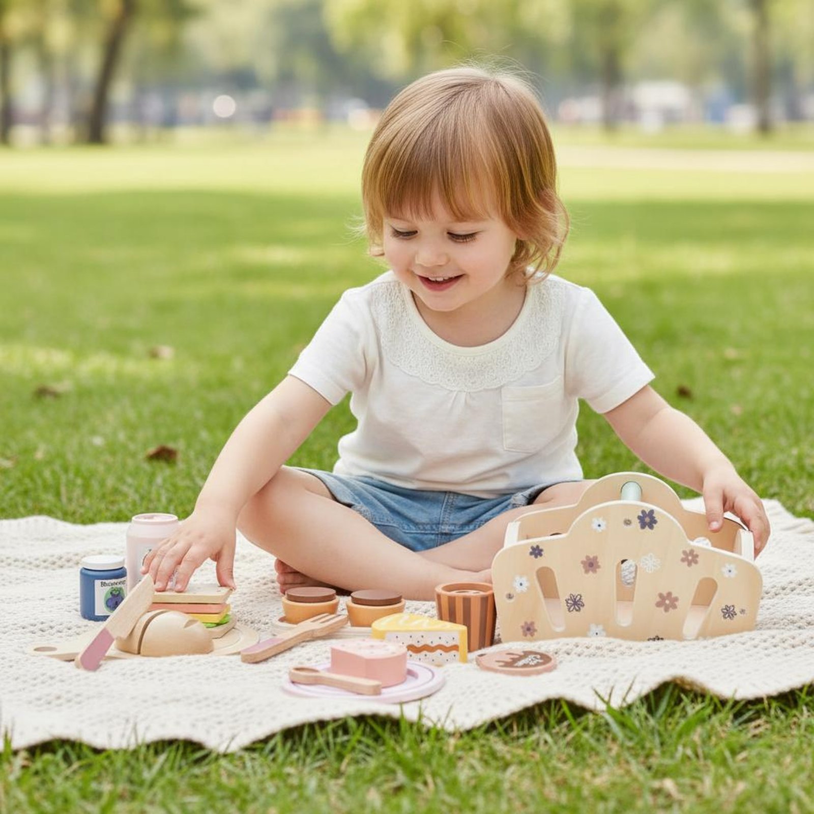 Wooden Outdoor Meal Basket Bas - đánh giá và giá Kids Outdoor Wooden Playset